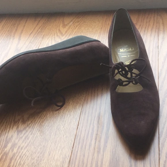 Bruno Magli Shoes - Bruno Magli brown suede wedge heel